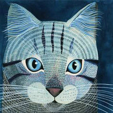Laden Sie das Bild in den Galerie-Viewer, Diamond Painting - Blaue Katze
