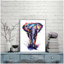 Laden Sie das Bild in den Galerie-Viewer, Diamond Painting - Farbklecks Elefant