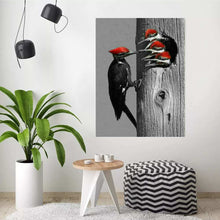 Laden Sie das Bild in den Galerie-Viewer, Diamond Painting - Fütterung Spechte