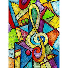 Laden Sie das Bild in den Galerie-Viewer, Diamond Painting - Notenschlüssel