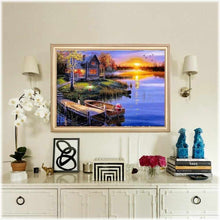 Laden Sie das Bild in den Galerie-Viewer, Diamond Painting - Haus am See