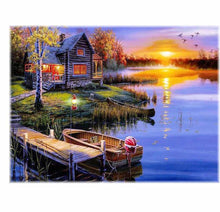 Laden Sie das Bild in den Galerie-Viewer, Diamond Painting - Haus am See