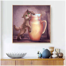 Laden Sie das Bild in den Galerie-Viewer, Diamond Painting - Katze im Trunk