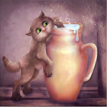 Laden Sie das Bild in den Galerie-Viewer, Diamond Painting - Katze im Trunk