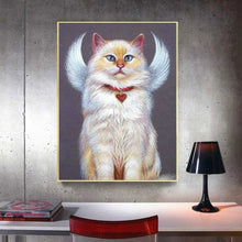 Laden Sie das Bild in den Galerie-Viewer, Diamond Painting - Katze mit Flügel