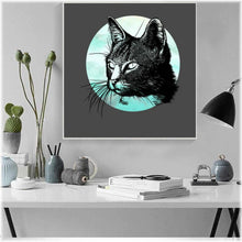 Laden Sie das Bild in den Galerie-Viewer, Diamond Painting - Katzen Portrait