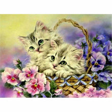 Laden Sie das Bild in den Galerie-Viewer, Diamond Painting - Katzen im Nest