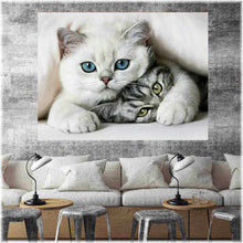 Laden Sie das Bild in den Galerie-Viewer, Diamond Painting - Katzenliebe