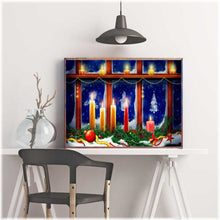 Laden Sie das Bild in den Galerie-Viewer, Diamond Painting - Kerzenschein am Fenster