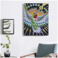 Laden Sie das Bild in den Galerie-Viewer, Diamond Painting - Kolibri mit Herz