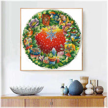 Laden Sie das Bild in den Galerie-Viewer, Diamond Painting - Kranz aus Weihnachtsdeko