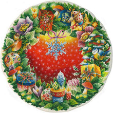 Laden Sie das Bild in den Galerie-Viewer, Diamond Painting - Kranz aus Weihnachtsdeko