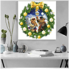 Laden Sie das Bild in den Galerie-Viewer, Diamond Painting - Kranz mit Bären