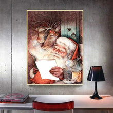 Laden Sie das Bild in den Galerie-Viewer, Diamond Painting - Märchenstunde des Weihnachtsmannes