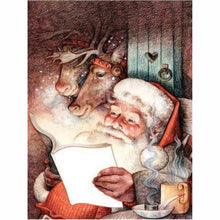 Laden Sie das Bild in den Galerie-Viewer, Diamond Painting - Märchenstunde des Weihnachtsmannes