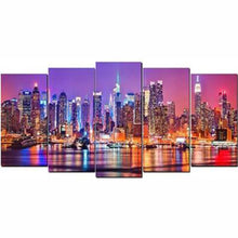 Laden Sie das Bild in den Galerie-Viewer, XXL Diamond Painting - New York by night
