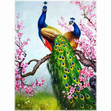 Laden Sie das Bild in den Galerie-Viewer, Diamond Painting - Pfau Paar