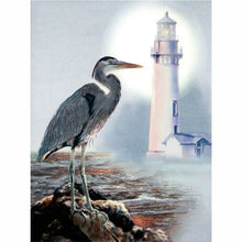 Laden Sie das Bild in den Galerie-Viewer, Diamond Painting - Reiher am Leuchtturm