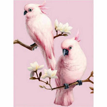 Laden Sie das Bild in den Galerie-Viewer, Diamond Painting - Rosa Papageienpaar