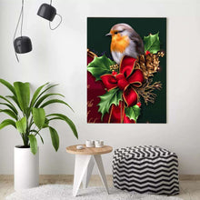 Laden Sie das Bild in den Galerie-Viewer, Diamond Painting - Rotkehlchen auf dem Nistelzweig