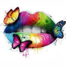 Laden Sie das Bild in den Galerie-Viewer, Diamond Painting - Schmetterlingsmund