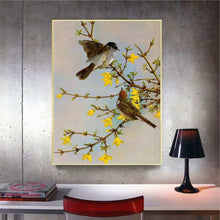 Laden Sie das Bild in den Galerie-Viewer, Diamond Painting - Spatzen am Osterstrauch