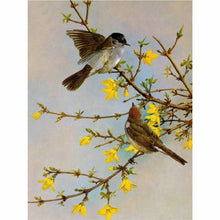 Laden Sie das Bild in den Galerie-Viewer, Diamond Painting - Spatzen am Osterstrauch