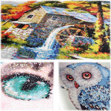 Laden Sie das Bild in den Galerie-Viewer, Diamond Painting - Blaue Ara im rosa Blumenparadies