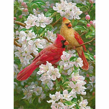 Laden Sie das Bild in den Galerie-Viewer, Diamond Painting - Vögel in der Apfelblüte