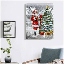 Laden Sie das Bild in den Galerie-Viewer, Diamond Painting - Weihnachtsmann am Baum