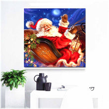 Laden Sie das Bild in den Galerie-Viewer, Diamond Painting - Weihnachtsmann im Schlitten
