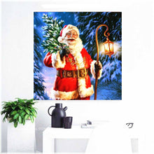 Laden Sie das Bild in den Galerie-Viewer, Diamond Painting - Weihnachtsmann im Wald