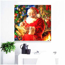 Laden Sie das Bild in den Galerie-Viewer, Diamond Painting - Weihnachtsmann mit Wunschliste