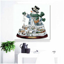 Laden Sie das Bild in den Galerie-Viewer, Diamond Painting - Winter Eisenbahn