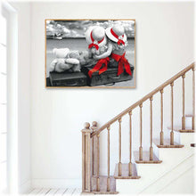 Laden Sie das Bild in den Galerie-Viewer, Diamond Painting - Ewige Freunde / schwarz-weiss