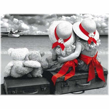 Laden Sie das Bild in den Galerie-Viewer, Diamond Painting - Ewige Freunde / schwarz-weiss