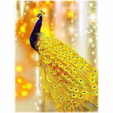 Laden Sie das Bild in den Galerie-Viewer, Diamond Painting - Goldener Pfau