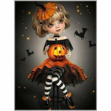 Laden Sie das Bild in den Galerie-Viewer, Diamond Painting - Kürbis Mädchen