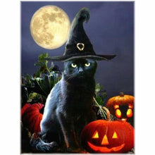 Laden Sie das Bild in den Galerie-Viewer, Diamond Painting - Schwarze Katze