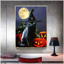 Laden Sie das Bild in den Galerie-Viewer, Diamond Painting - Schwarze Katze