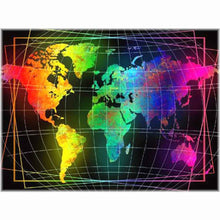 Laden Sie das Bild in den Galerie-Viewer, Diamond Painting - World Map