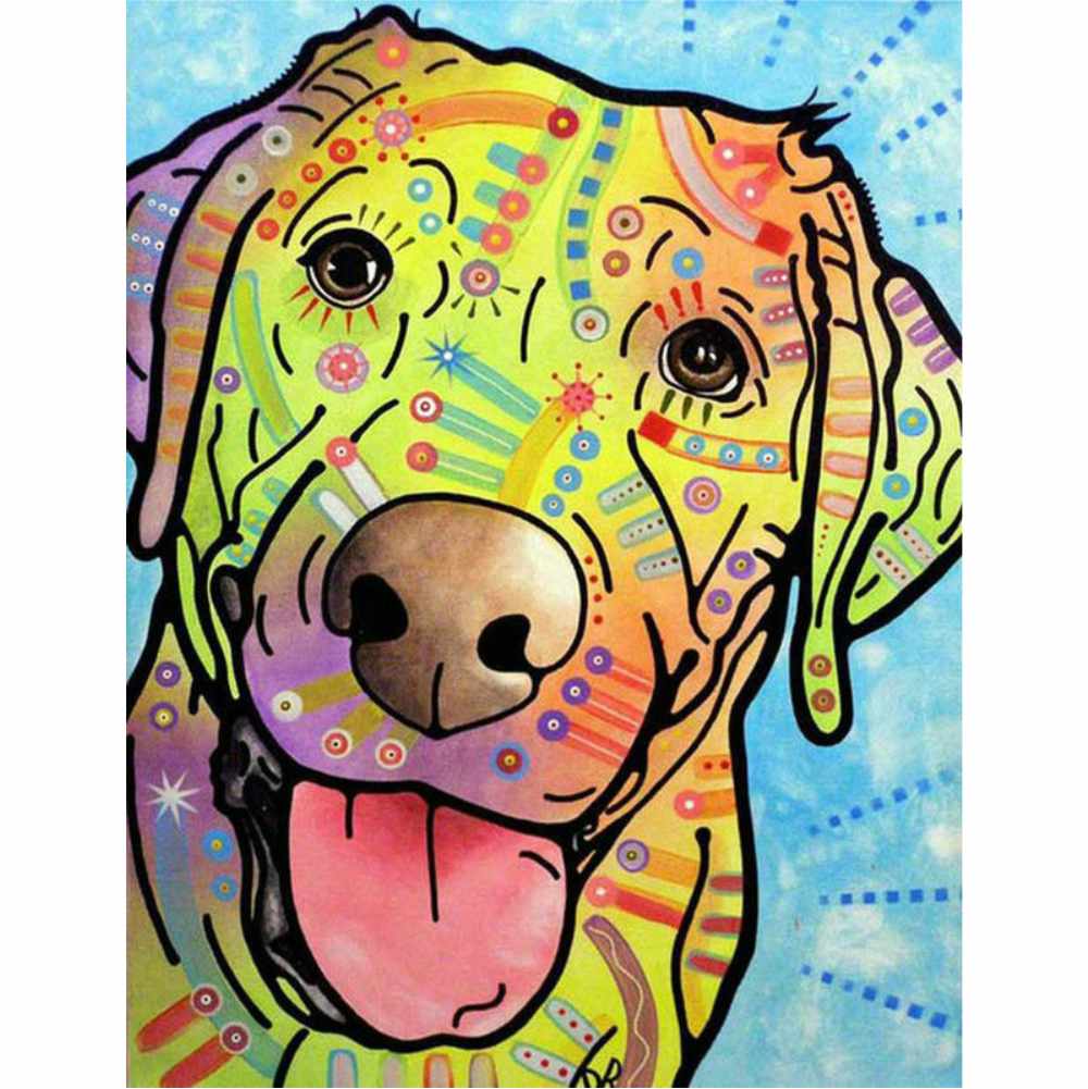 Diamond Painting - happy dog