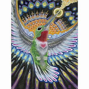 Diamond Painting - Kolibri mit Herz