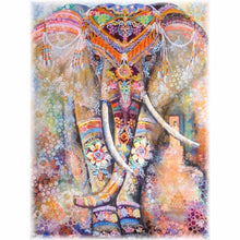Laden Sie das Bild in den Galerie-Viewer, Diamond Painting - Bunter Elefant
