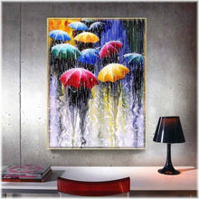 Laden Sie das Bild in den Galerie-Viewer, Diamond Painting - Umbrella rain
