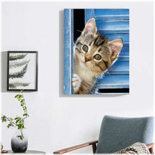 Laden Sie das Bild in den Galerie-Viewer, Diamond Painting - wundrige Katze
